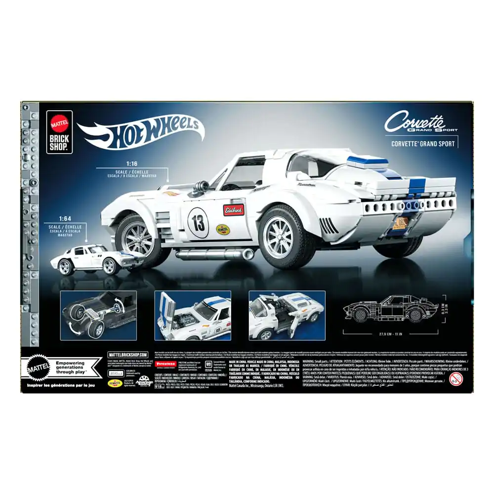 Mattel Brick Shop Hot Wheels Elite Series 1/16 Corvette Grand Sport építőkészlet termékfotó