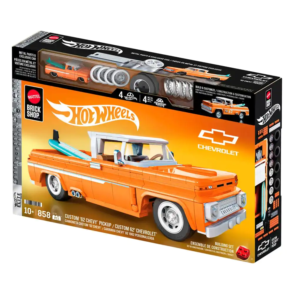 Mattel Brick Shop Hot Wheels Elite Series 1/16 Custom &#039;62 Chevy Pickup építőkészlet termékfotó