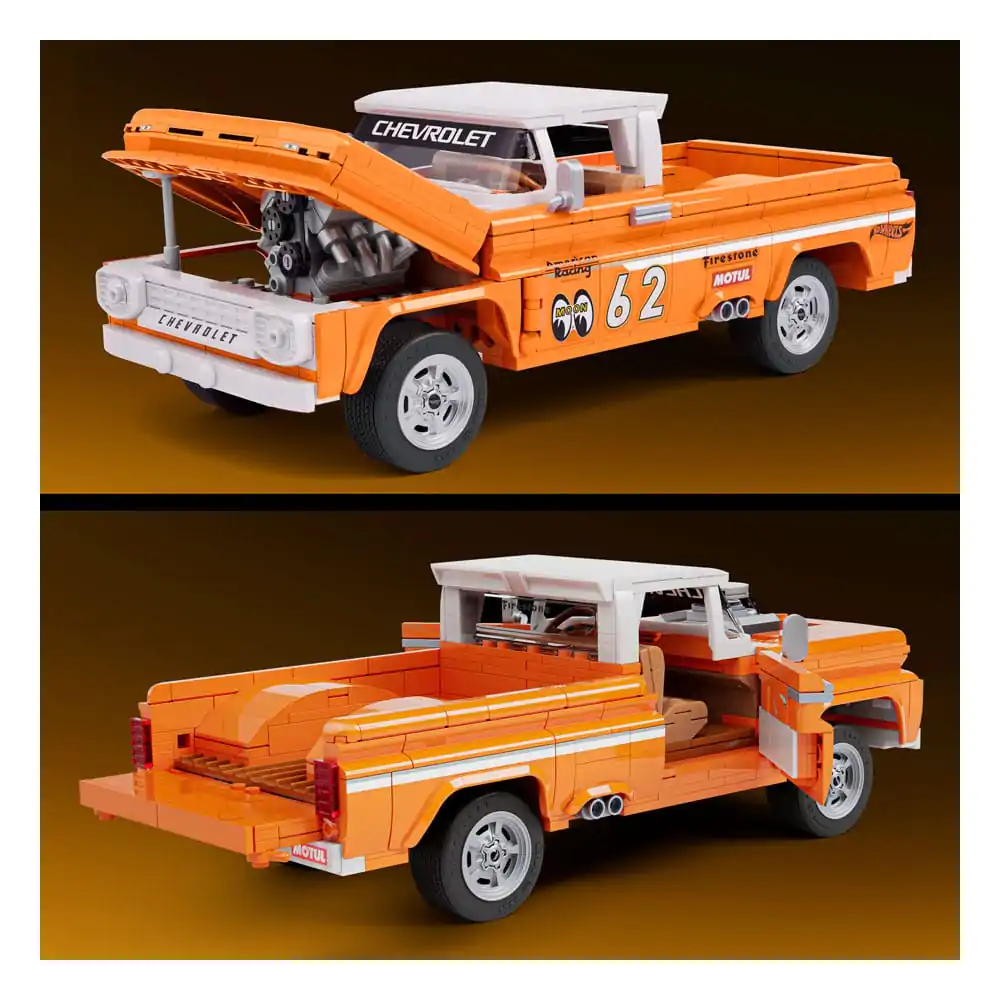 Mattel Brick Shop Hot Wheels Elite Series 1/16 Custom &#039;62 Chevy Pickup építőkészlet termékfotó
