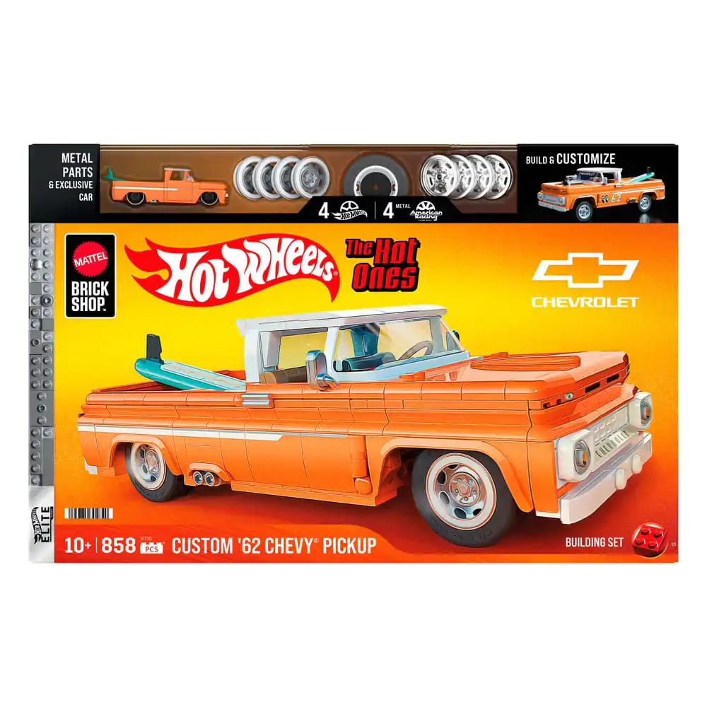 Mattel Brick Shop Hot Wheels Elite Series 1/16 Custom &#039;62 Chevy Pickup építőkészlet termékfotó