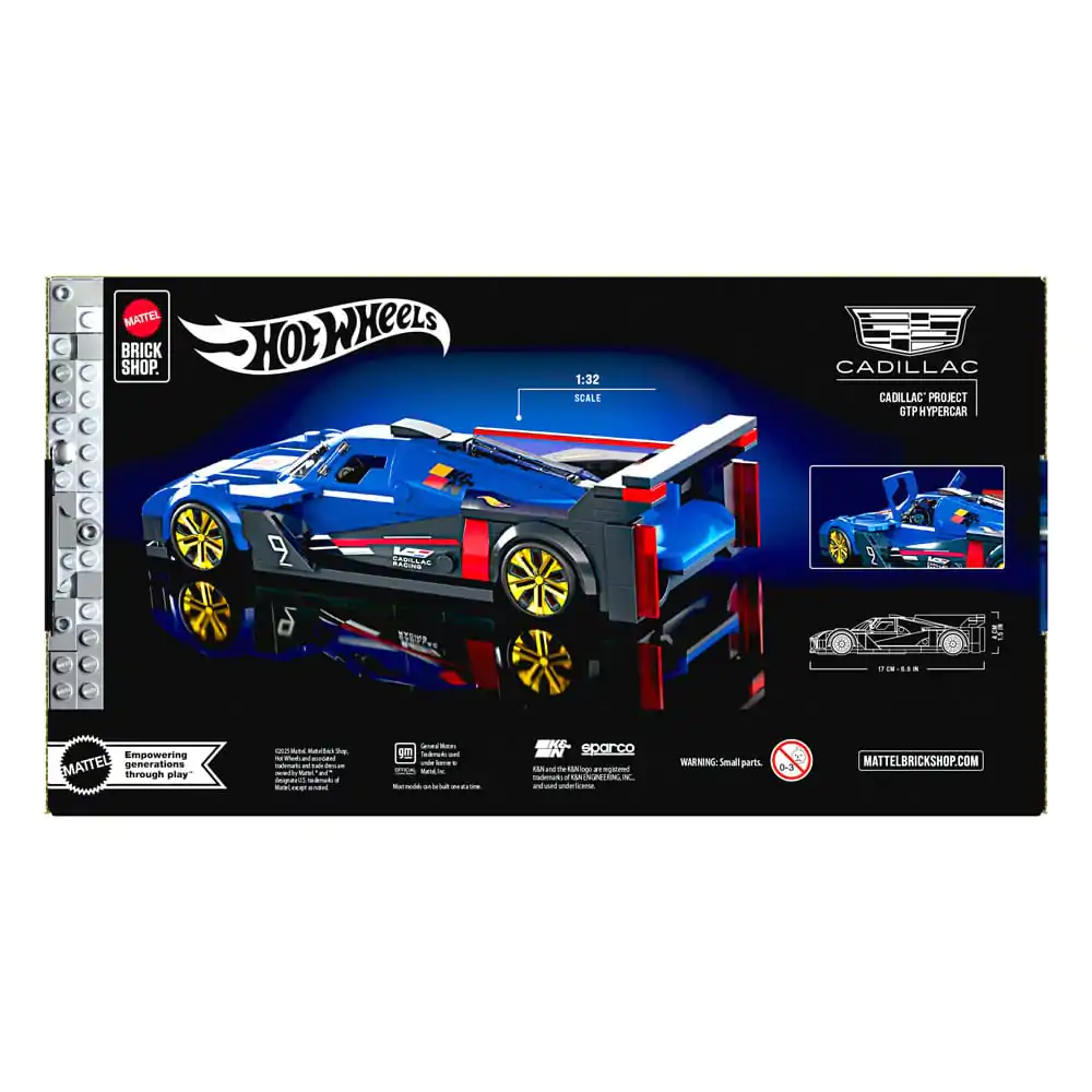 Mattel Brick Shop Hot Wheels Speed Series 1/32 Cadillac Project GTP Hypercar építőkészlet termékfotó