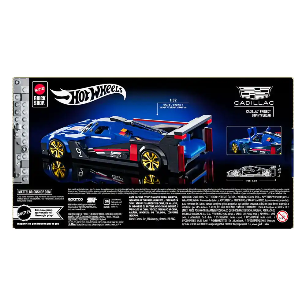 Mattel Brick Shop Hot Wheels Speed Series 1/32 Cadillac Project GTP Hypercar építőkészlet termékfotó
