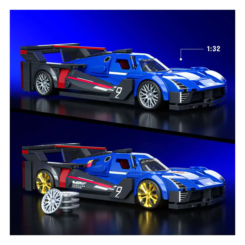 Mattel Brick Shop Hot Wheels Speed Series 1/32 Cadillac Project GTP Hypercar építőkészlet termékfotó