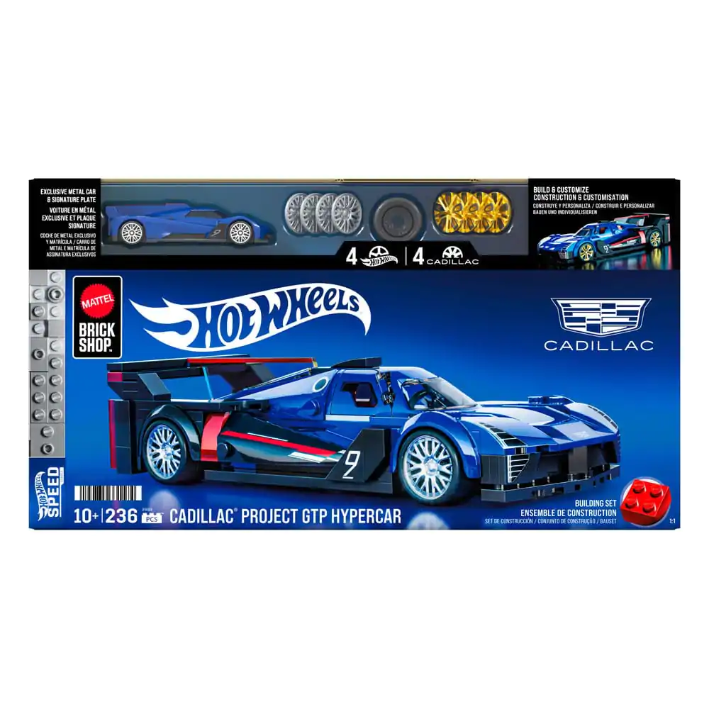 Mattel Brick Shop Hot Wheels Speed Series 1/32 Cadillac Project GTP Hypercar építőkészlet termékfotó