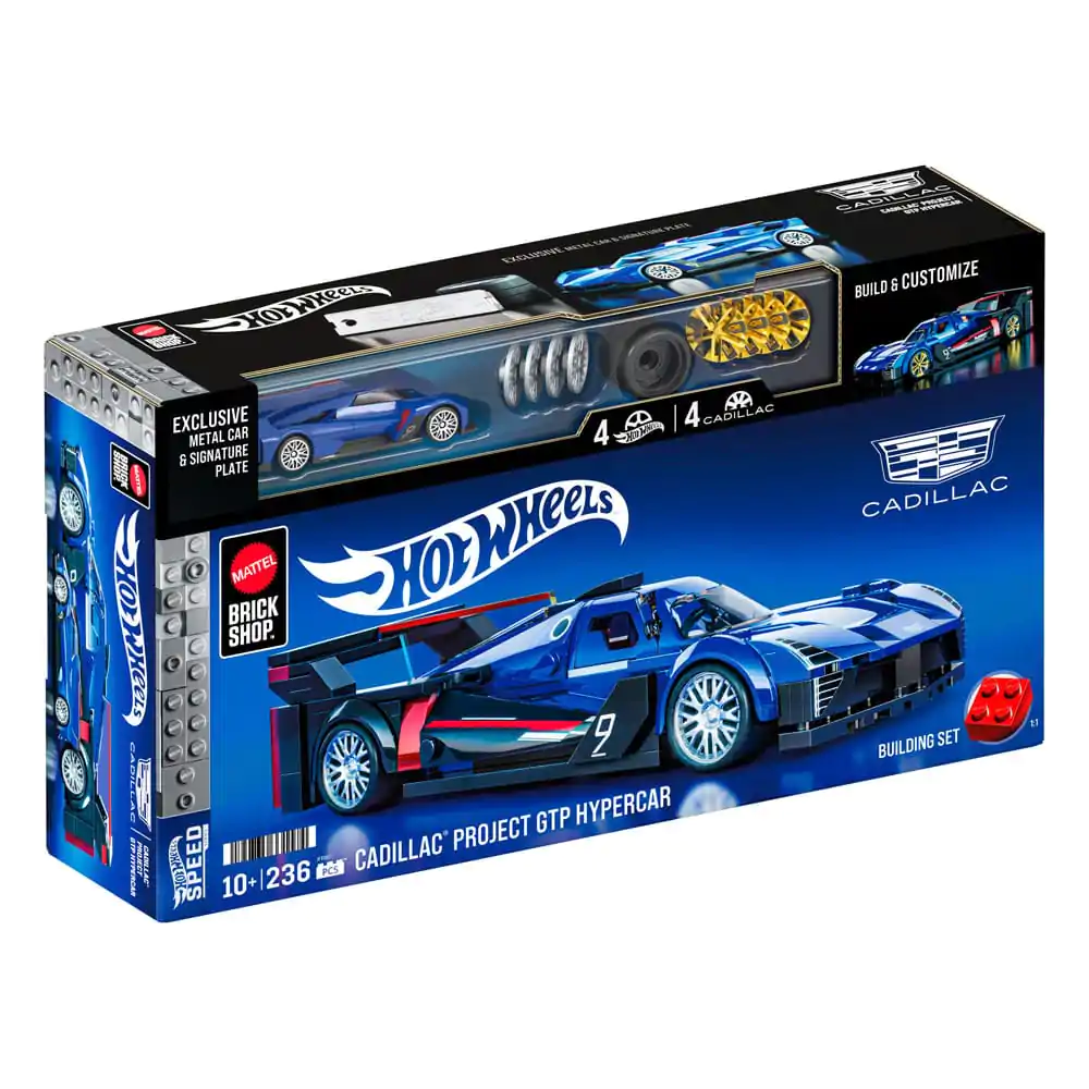 Mattel Brick Shop Hot Wheels Speed Series 1/32 Cadillac Project GTP Hypercar építőkészlet termékfotó