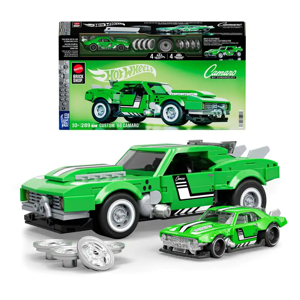 Mattel Brick Shop Hot Wheels Speed Series 1/32 Custom &#039;68 Camaro építőkészlet termékfotó