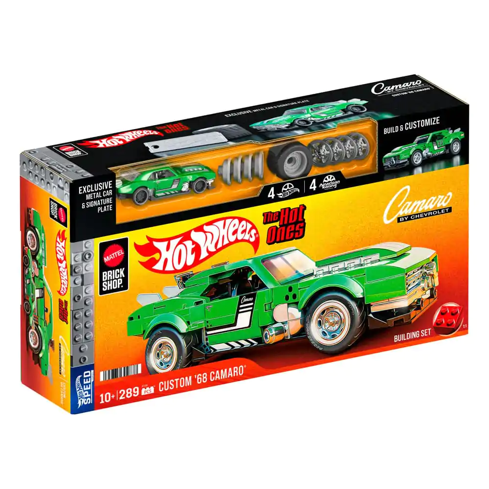 Mattel Brick Shop Hot Wheels Speed Series 1/32 Custom &#039;68 Camaro építőkészlet termékfotó