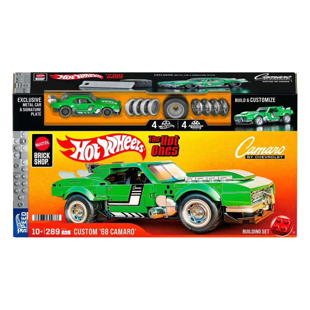 Mattel Brick Shop Hot Wheels Speed Series 1/32 Custom &#039;68 Camaro építőkészlet termékfotó