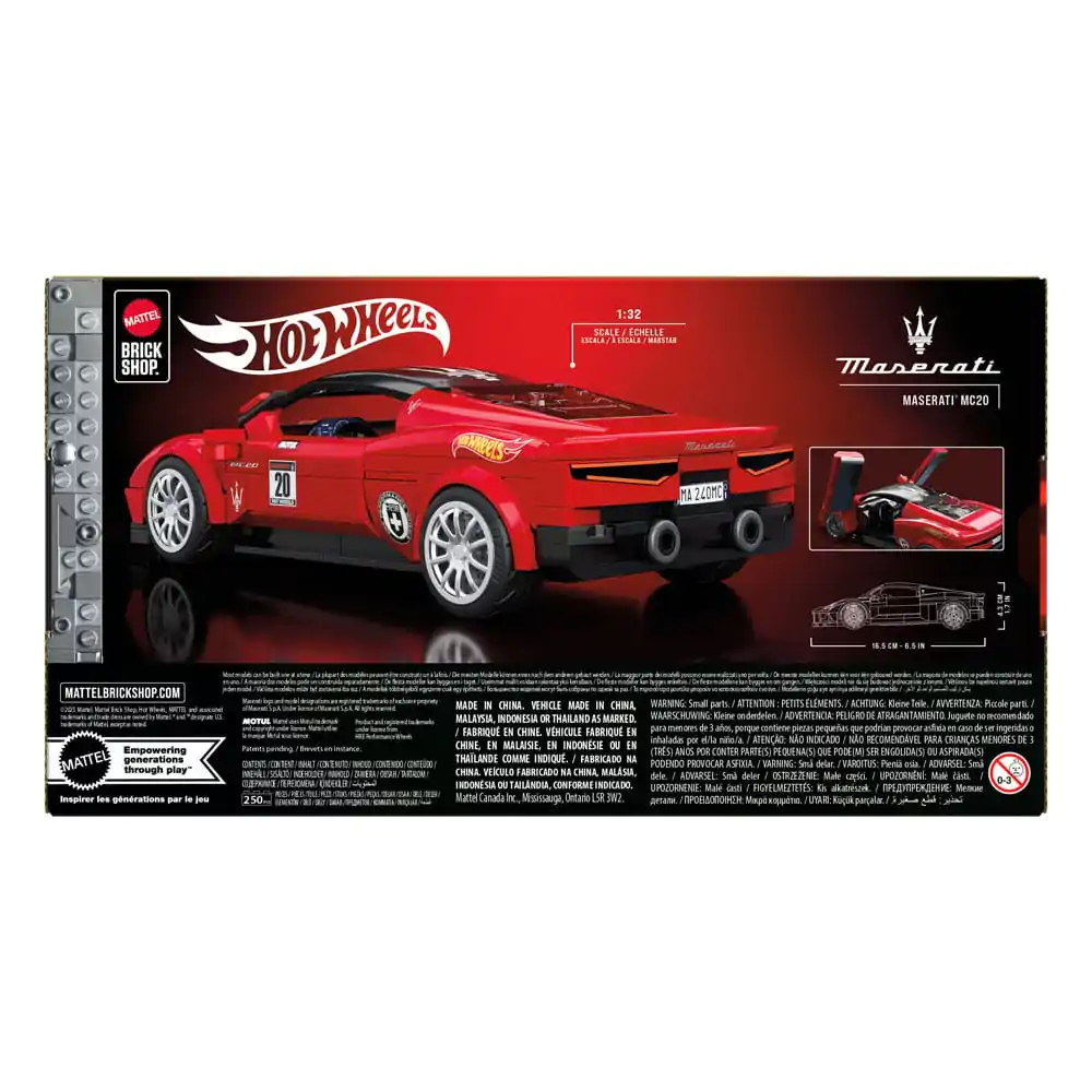 Mattel Brick Shop Hot Wheels Speed Series 1/32 Maserati MC20 építőkészlet termékfotó