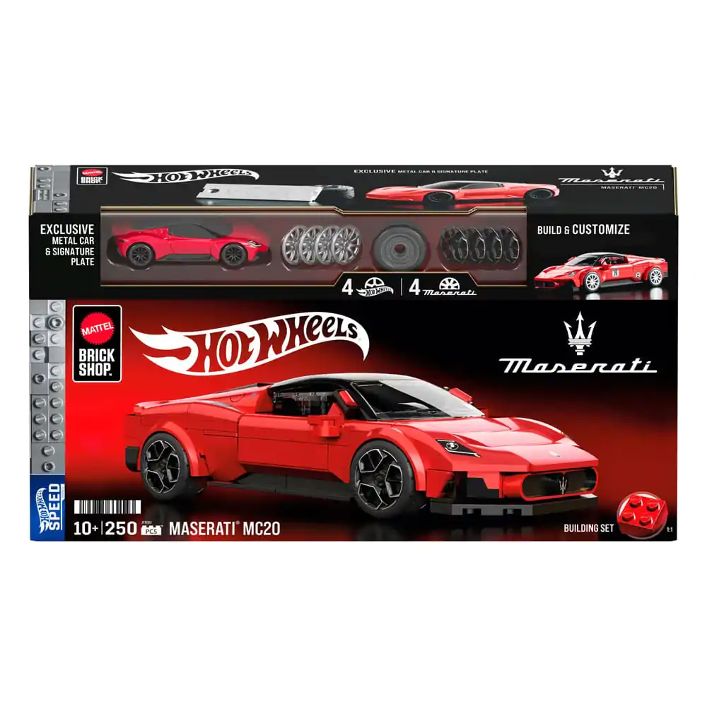 Mattel Brick Shop Hot Wheels Speed Series 1/32 Maserati MC20 építőkészlet termékfotó