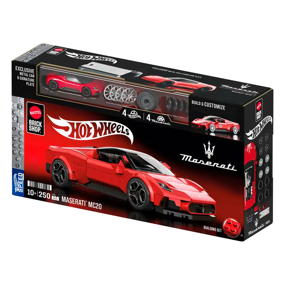Mattel Brick Shop Hot Wheels Speed Series 1/32 Maserati MC20 építőkészlet termékfotó