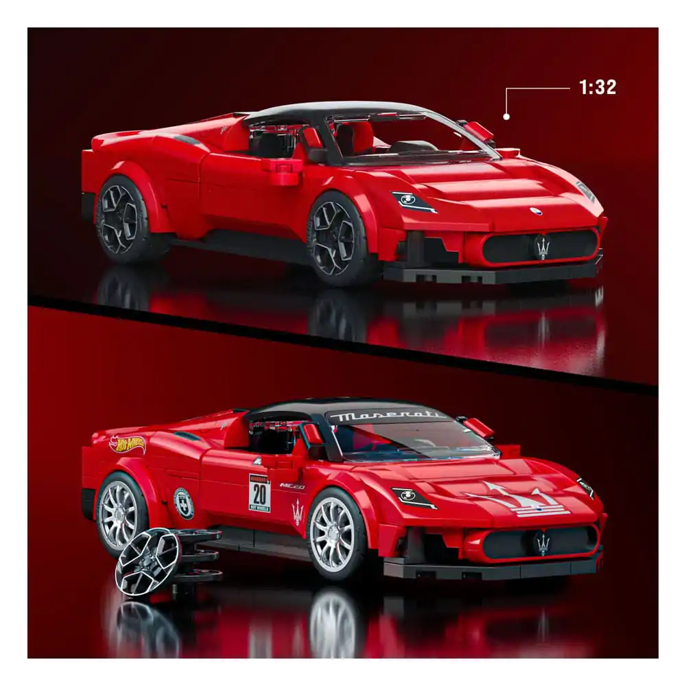 Mattel Brick Shop Hot Wheels Speed Series 1/32 Maserati MC20 építőkészlet termékfotó