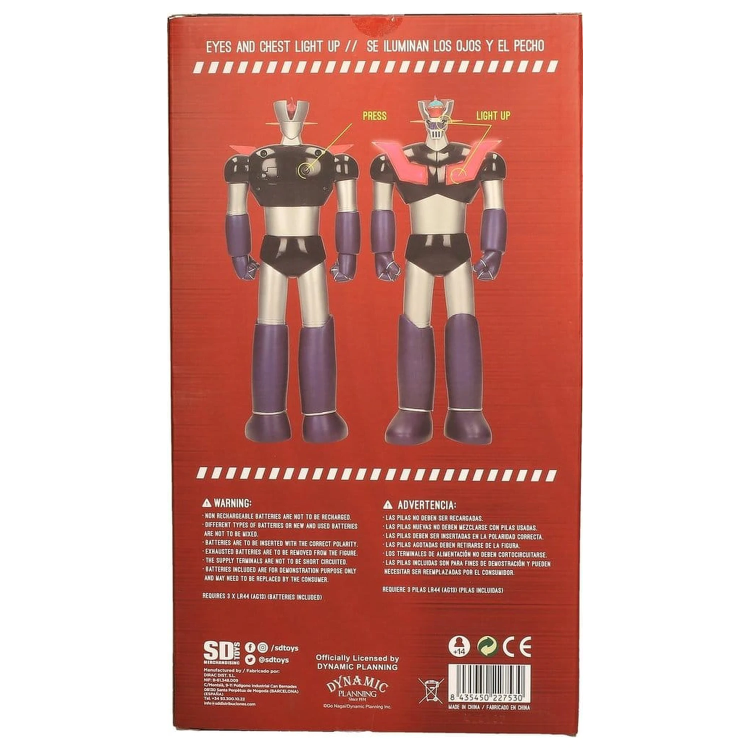 Mazinger Z figura fénnyel 30cm termékfotó