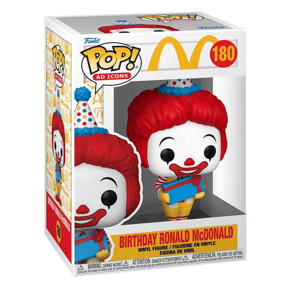 McDonalds Funko POP! Ad Icons Vinyl figura Birthday Ronald 9 cm termékfotó