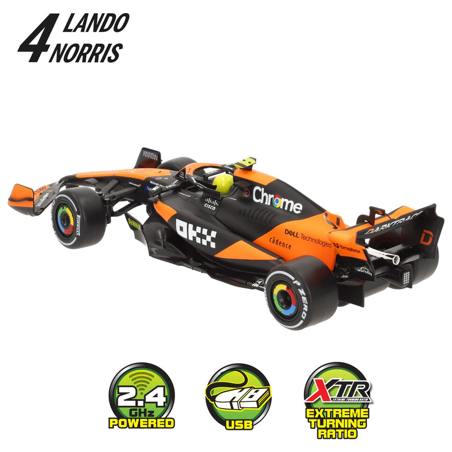 McLaren MCL 38 távirányítós autó termékfotó