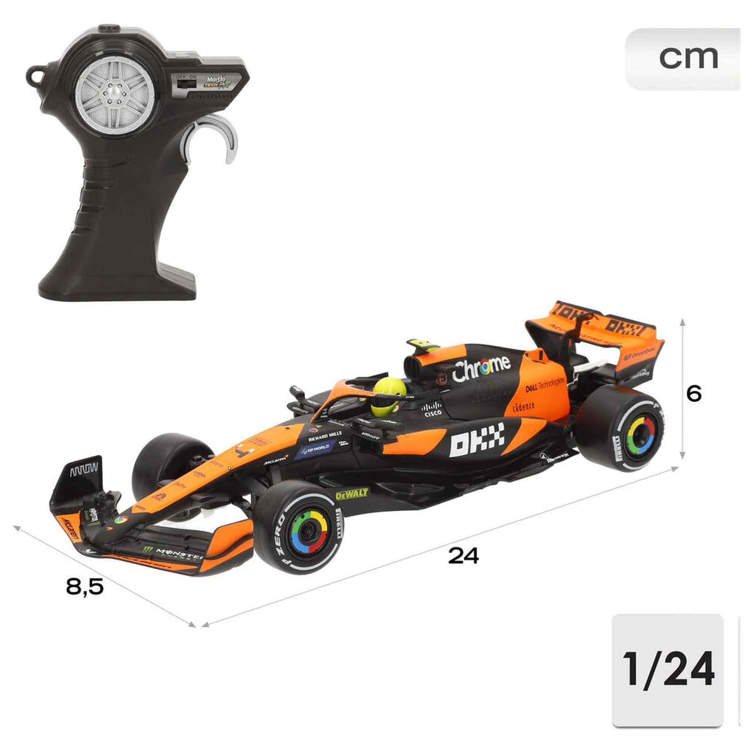 McLaren MCL 38 távirányítós autó termékfotó