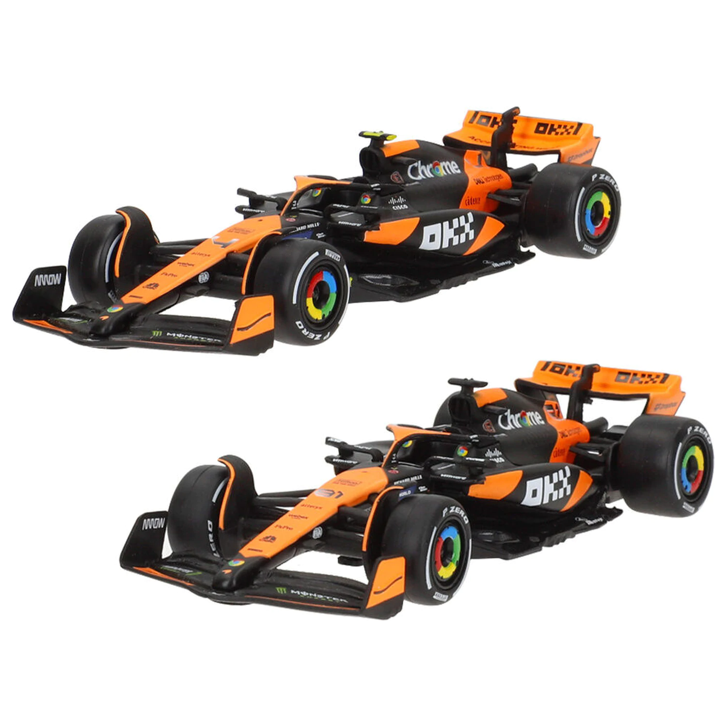 Mclaren MCL38 F1 2024 2 db-os fém modell termékfotó
