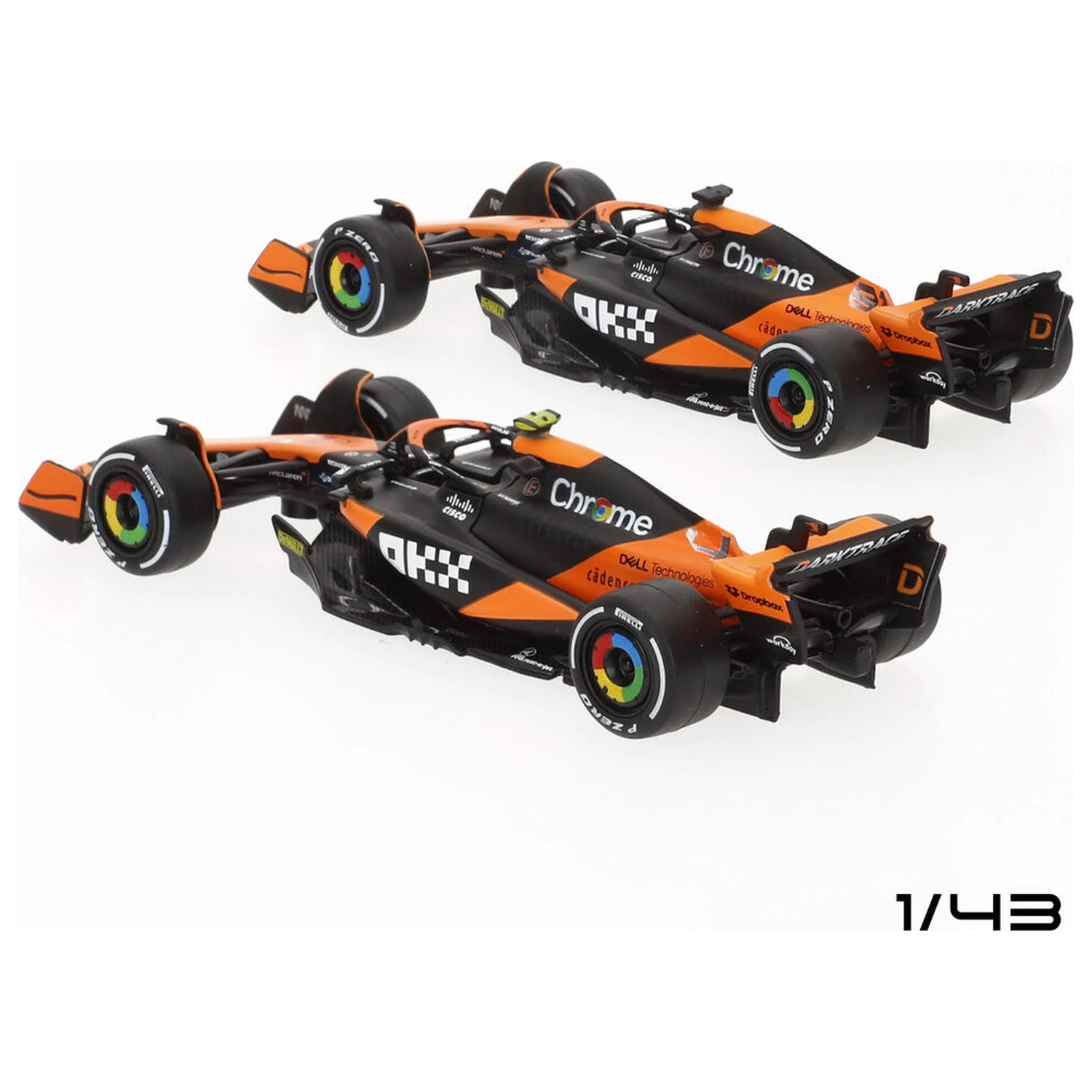 Mclaren MCL38 F1 2024 2 db-os fém modell termékfotó