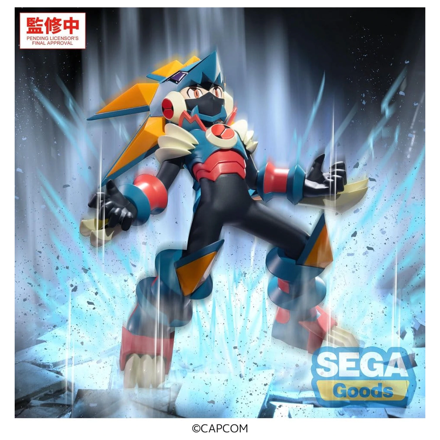 Mega Man Battle Network Luminasta Mega Man Gregar Beast PVC figura 17 cm termékfotó
