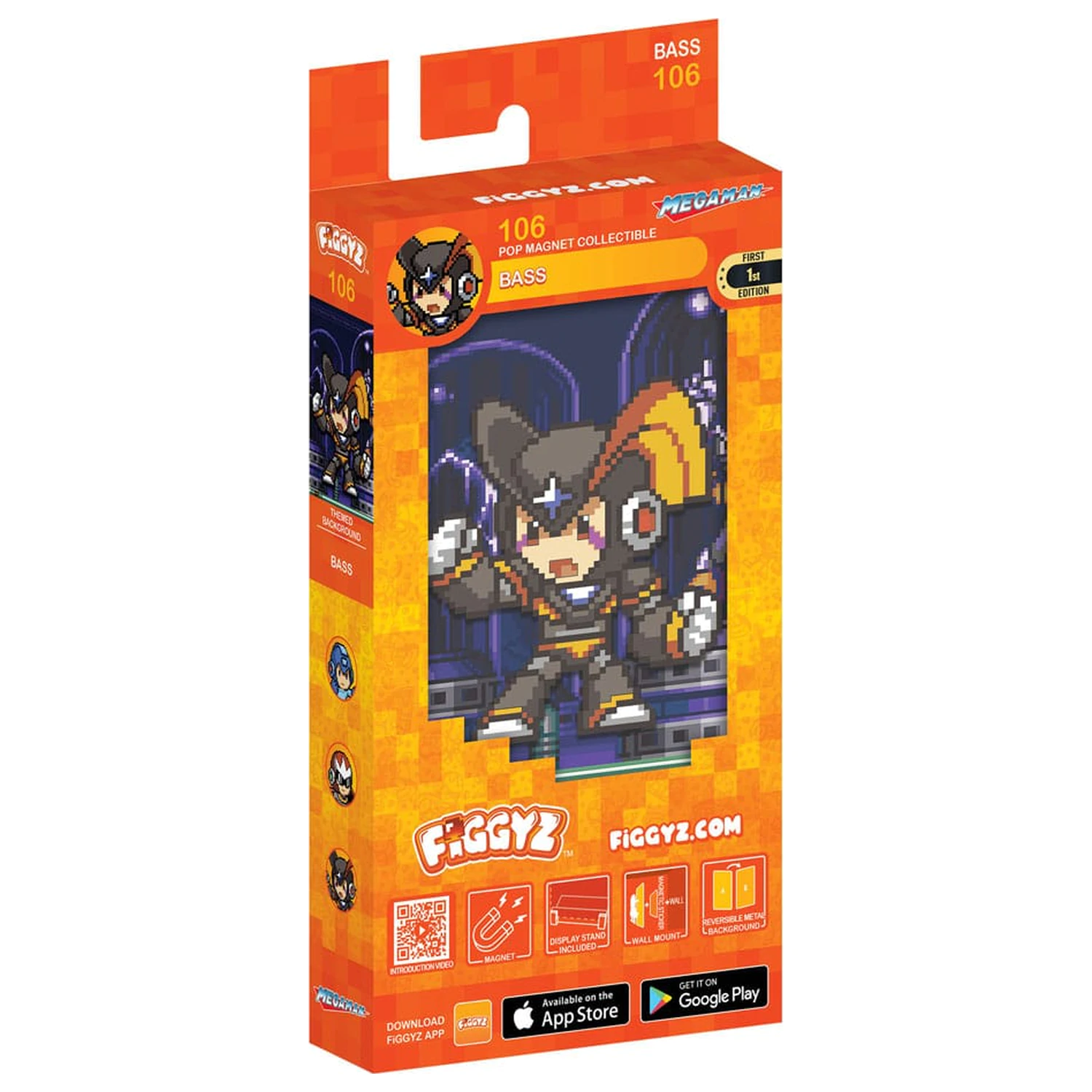Mega Man FiGGYZ gyűjthető hűtőmágnes Bass 11 cm termékfotó