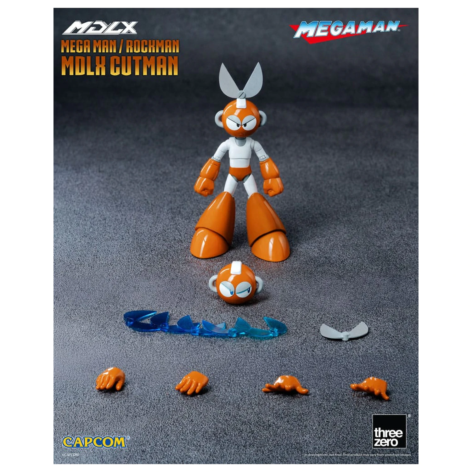 Mega Man MDLX akciófigura Rockman / Mega Man Cutman 12 cm termékfotó