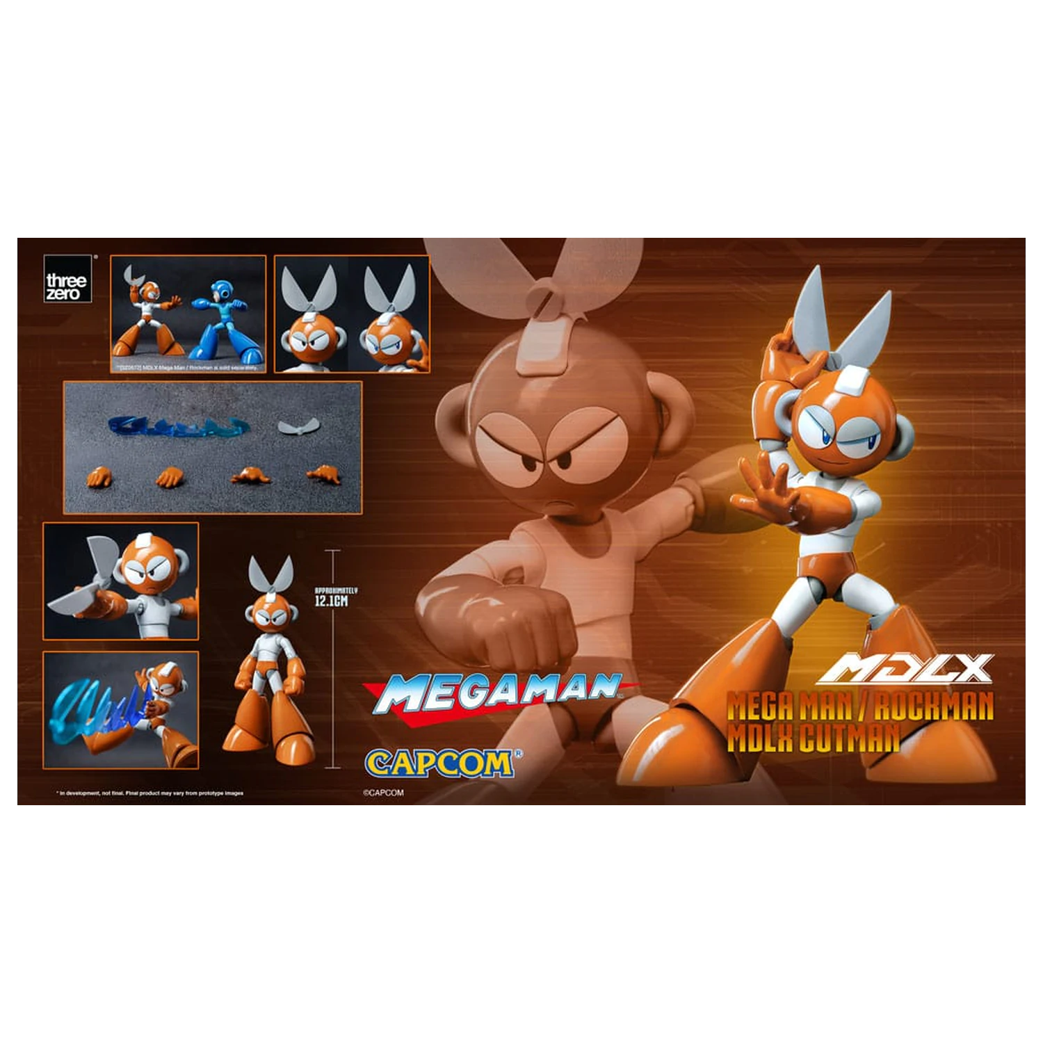 Mega Man MDLX akciófigura Rockman / Mega Man Cutman 12 cm termékfotó