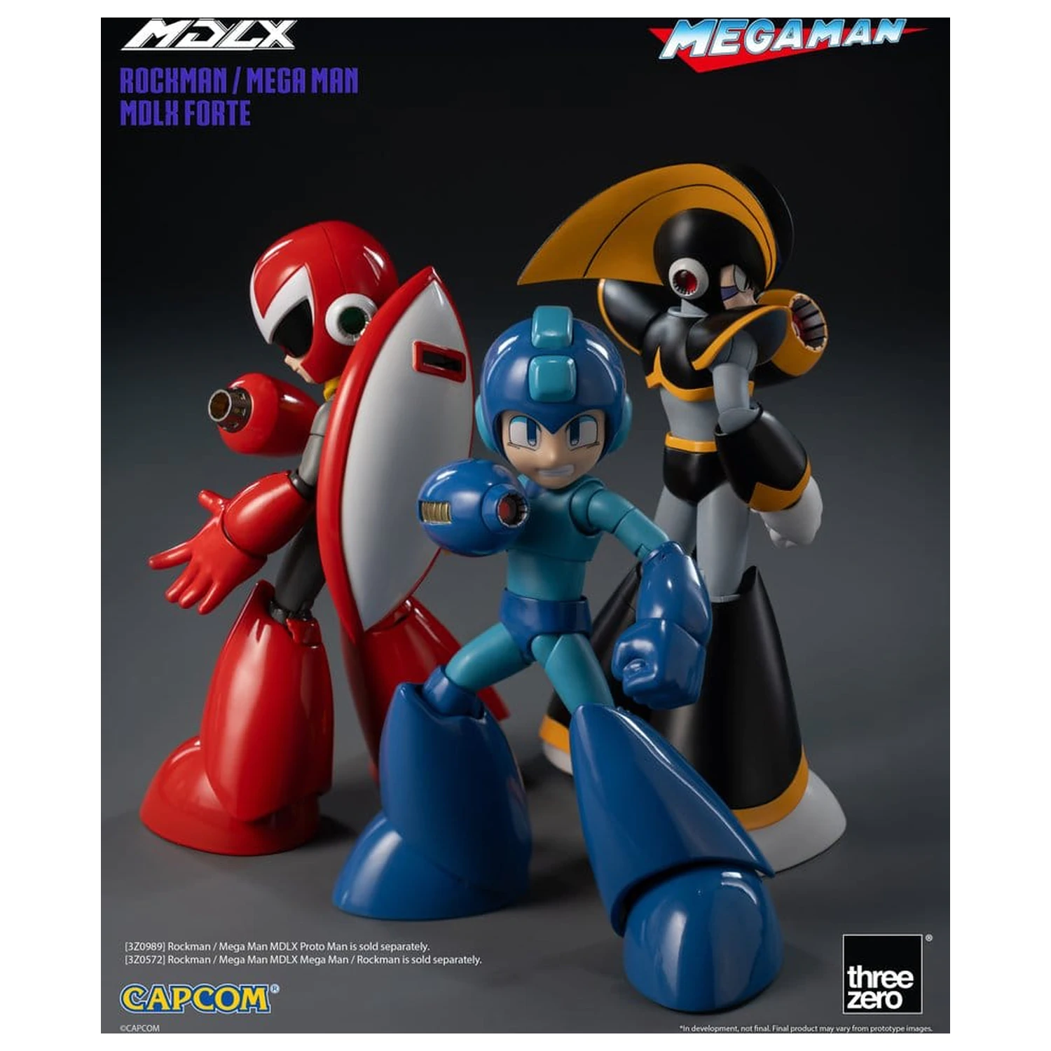 Mega Man MDLX akciófigura Rockman / Mega Man Forte 10 cm termékfotó