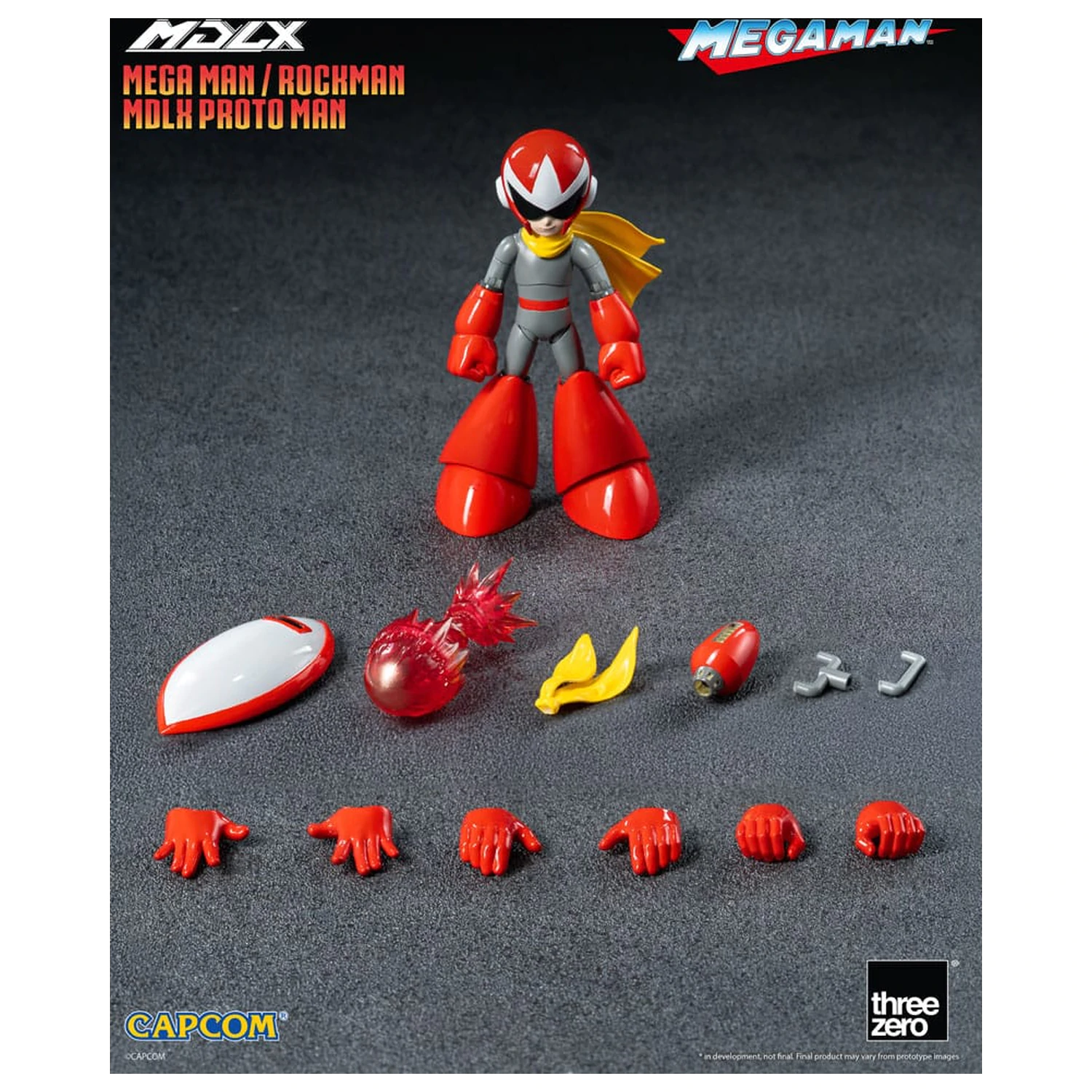 Mega Man MDLX akciófigura Rockman / Mega Man Proto Man 10 cm termékfotó
