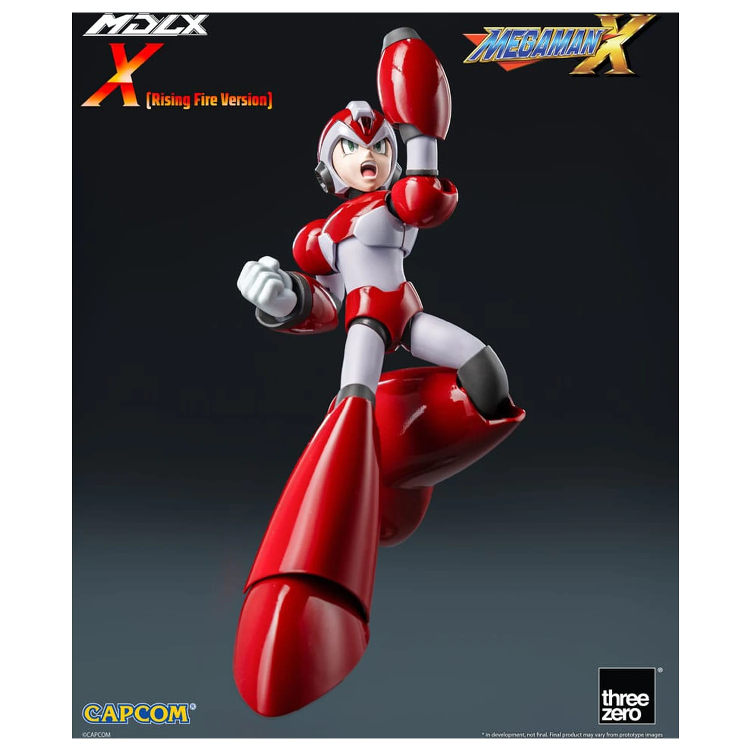 Mega Man MDLX akciófigura Rockman X / Mega Man X (Rising Fire Version) 12 cm termékfotó