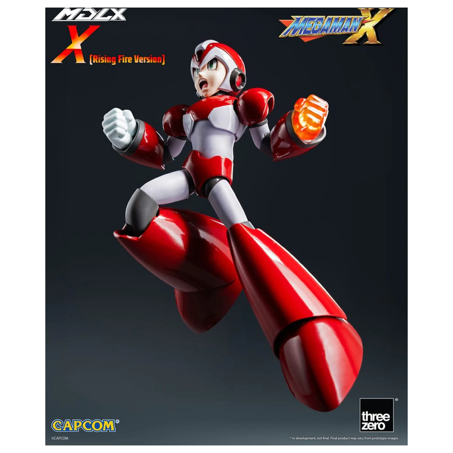 Mega Man MDLX akciófigura Rockman X / Mega Man X (Rising Fire Version) 12 cm termékfotó