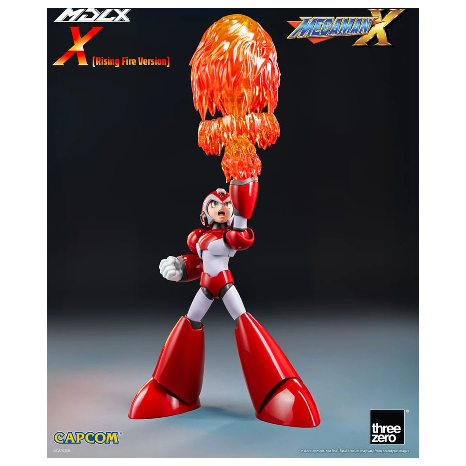 Mega Man MDLX akciófigura Rockman X / Mega Man X (Rising Fire Version) 12 cm termékfotó