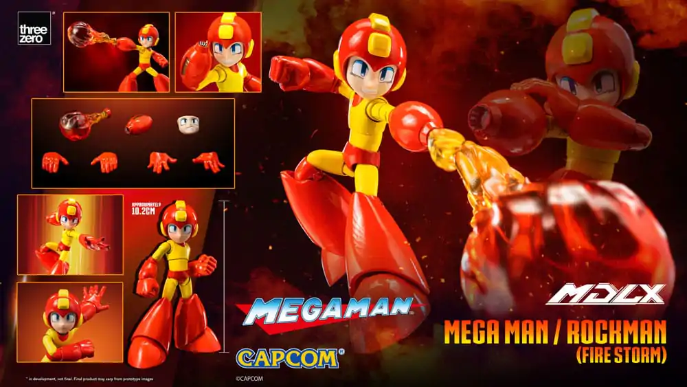 Mega Man MDLX Mega Man / Rockman (Fire Storm) akciófigura 10 cm termékfotó