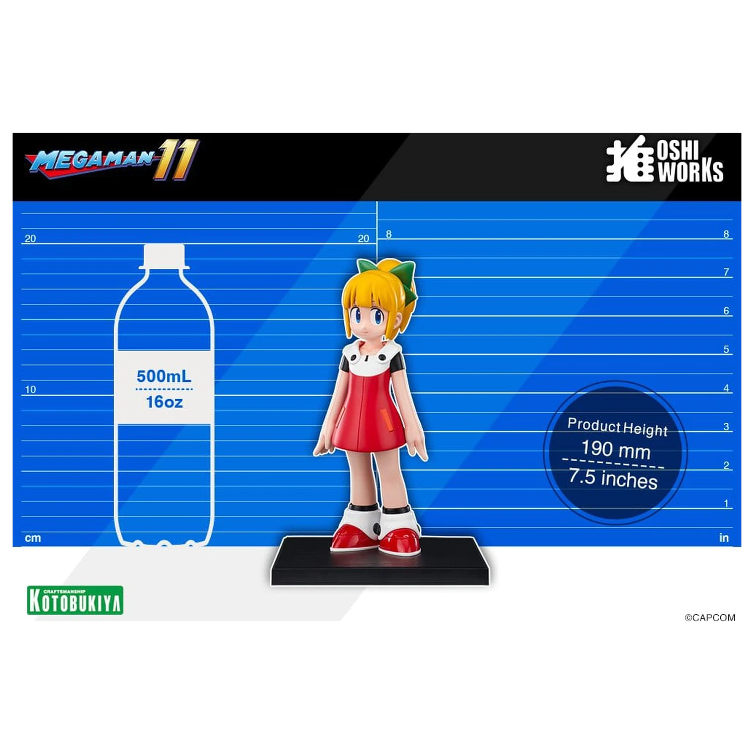 Mega Man Oshi Works Roll PVC figura 19 cm termékfotó