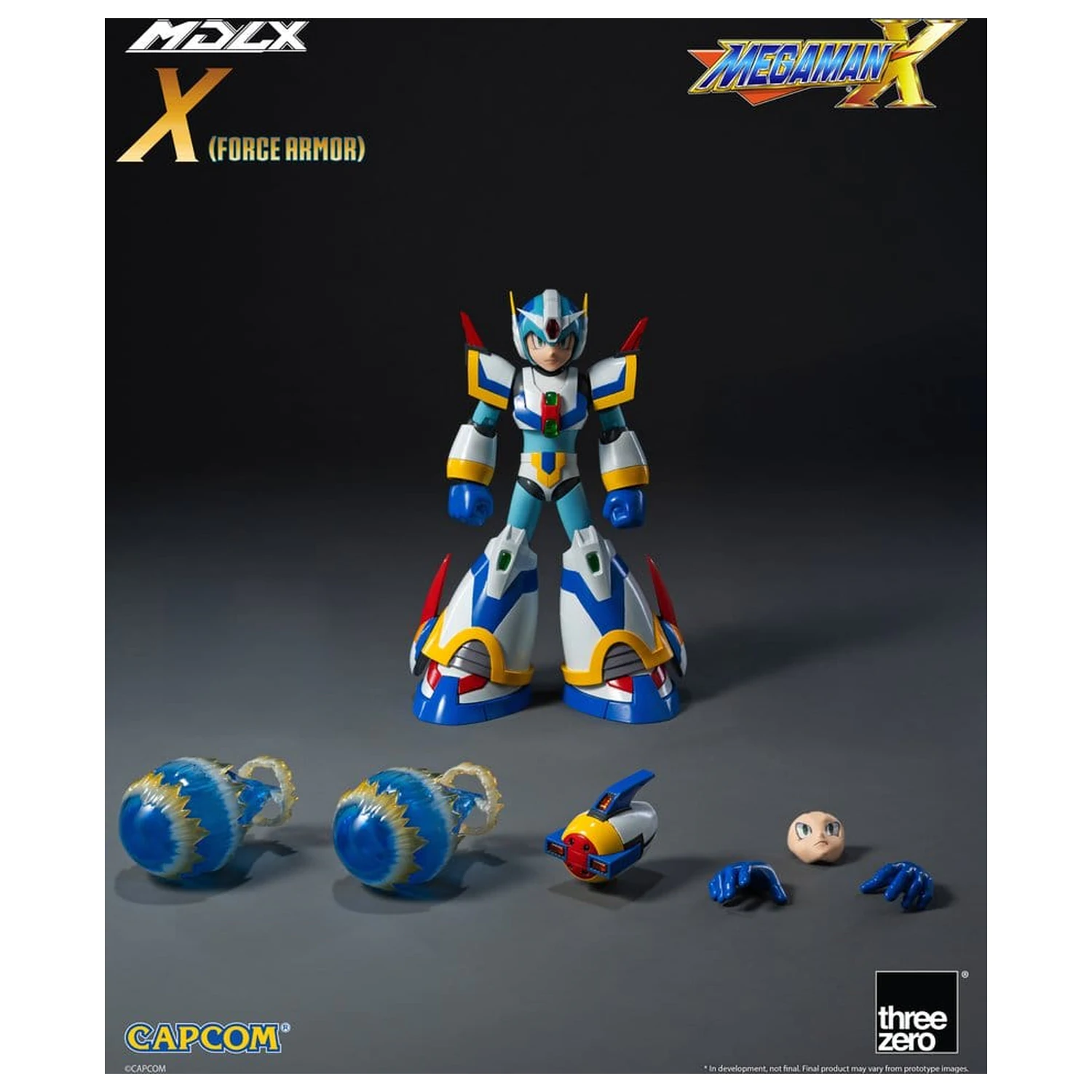 Mega Man X MDLX akciófigura Rockman / Mega Man Force Armor 12 cm termékfotó