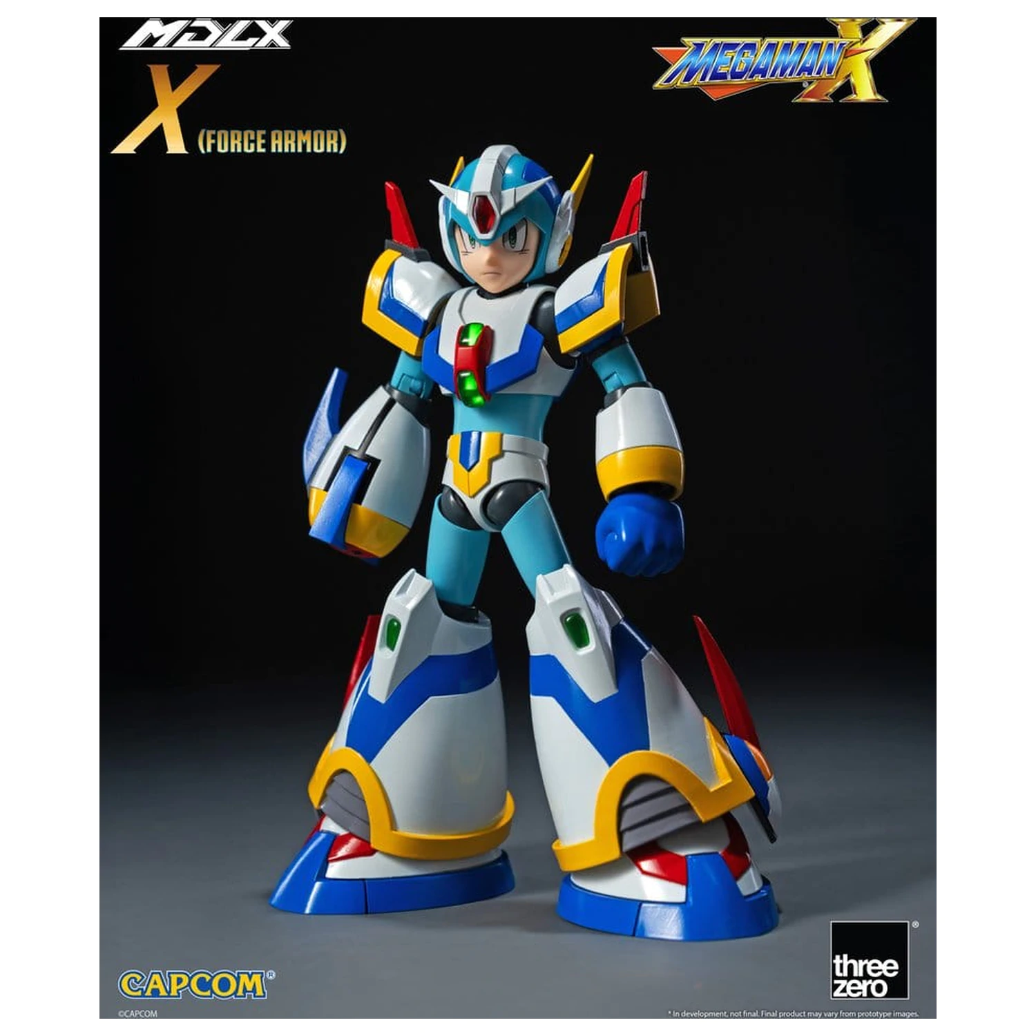 Mega Man X MDLX akciófigura Rockman / Mega Man Force Armor 12 cm termékfotó
