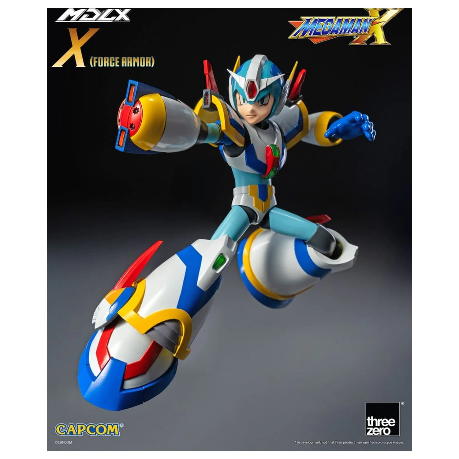 Mega Man X MDLX akciófigura Rockman / Mega Man Force Armor 12 cm termékfotó