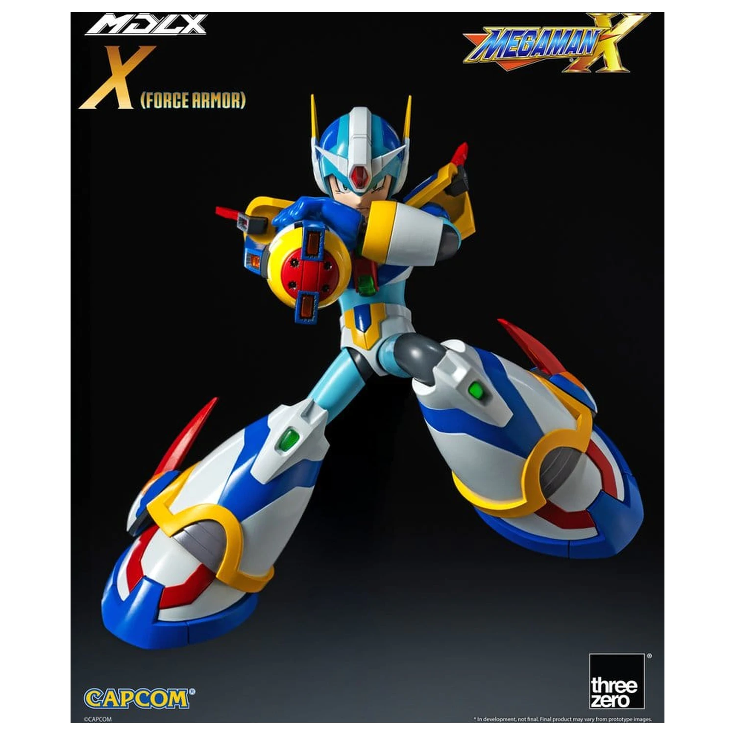 Mega Man X MDLX akciófigura Rockman / Mega Man Force Armor 12 cm termékfotó