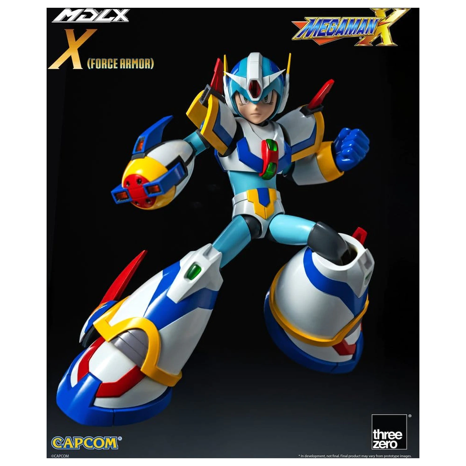 Mega Man X MDLX akciófigura Rockman / Mega Man Force Armor 12 cm termékfotó