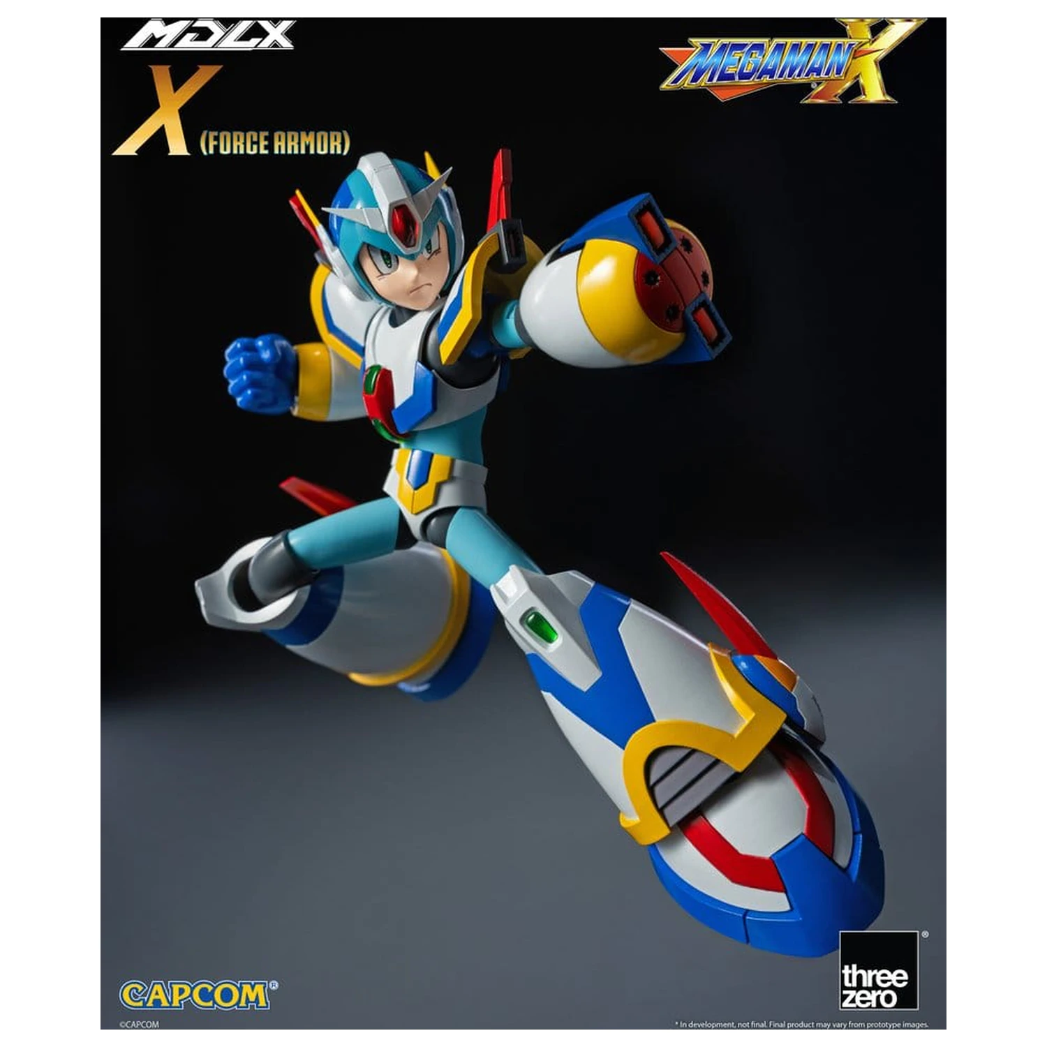 Mega Man X MDLX akciófigura Rockman / Mega Man Force Armor 12 cm termékfotó