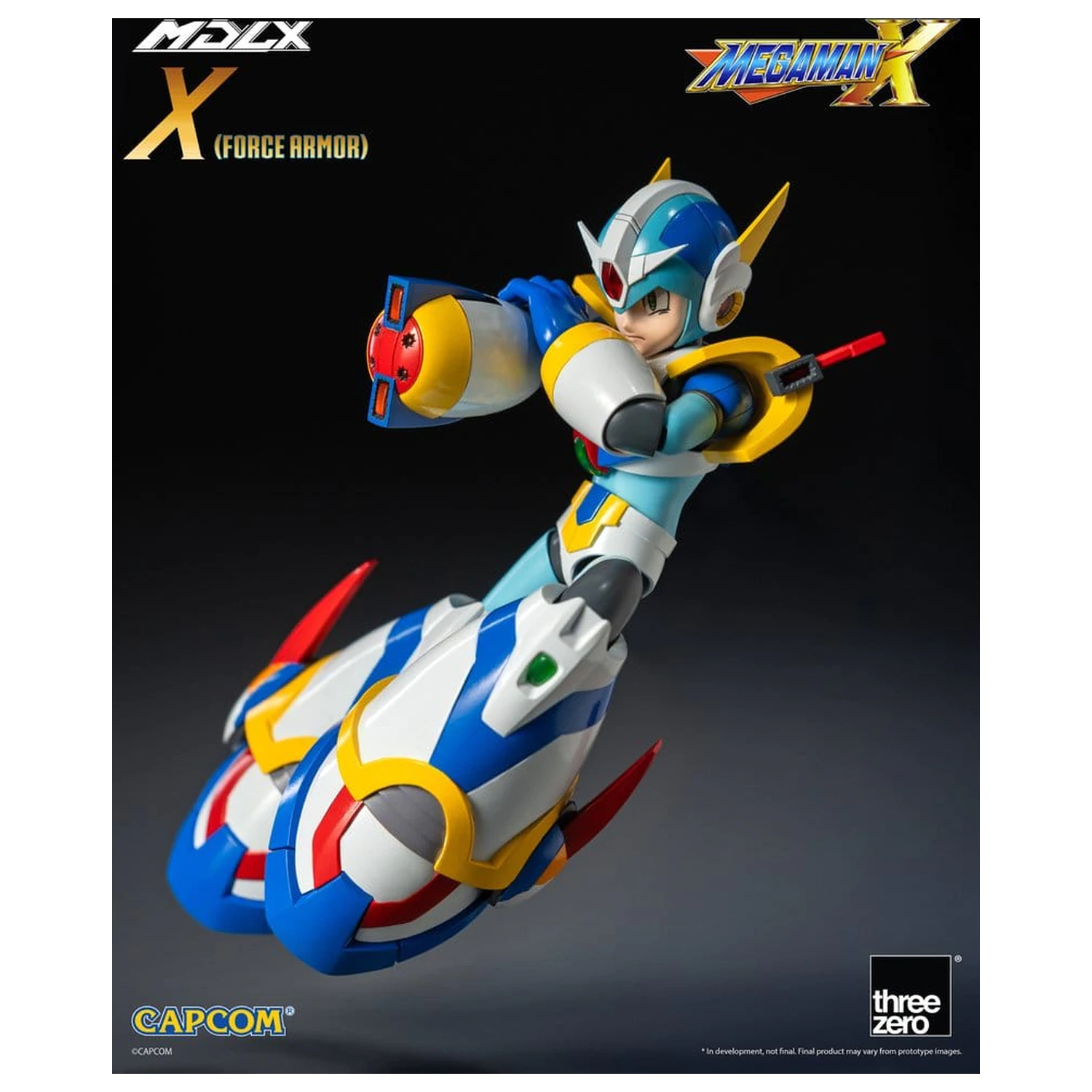 Mega Man X MDLX akciófigura Rockman / Mega Man Force Armor 12 cm termékfotó