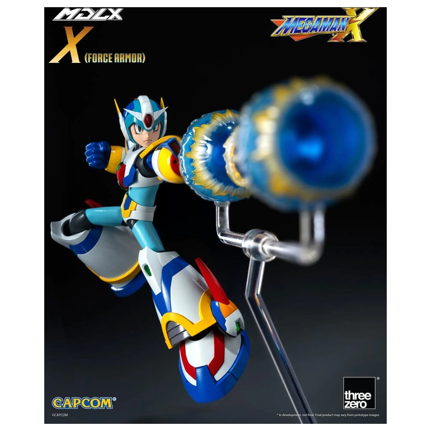 Mega Man X MDLX akciófigura Rockman / Mega Man Force Armor 12 cm termékfotó