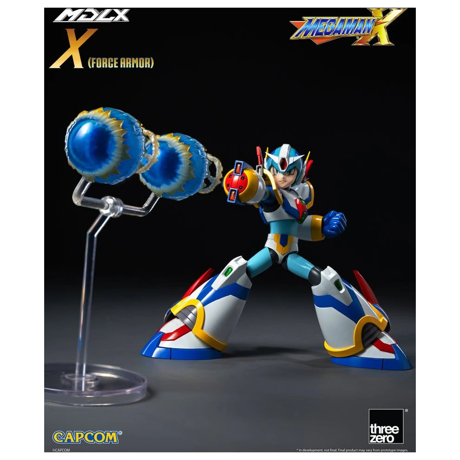 Mega Man X MDLX akciófigura Rockman / Mega Man Force Armor 12 cm termékfotó