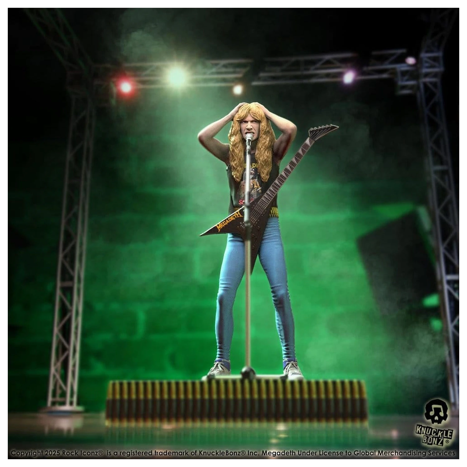 Megadeth Rock Iconz Dave Mustaine II szobor figura 22 cm termékfotó