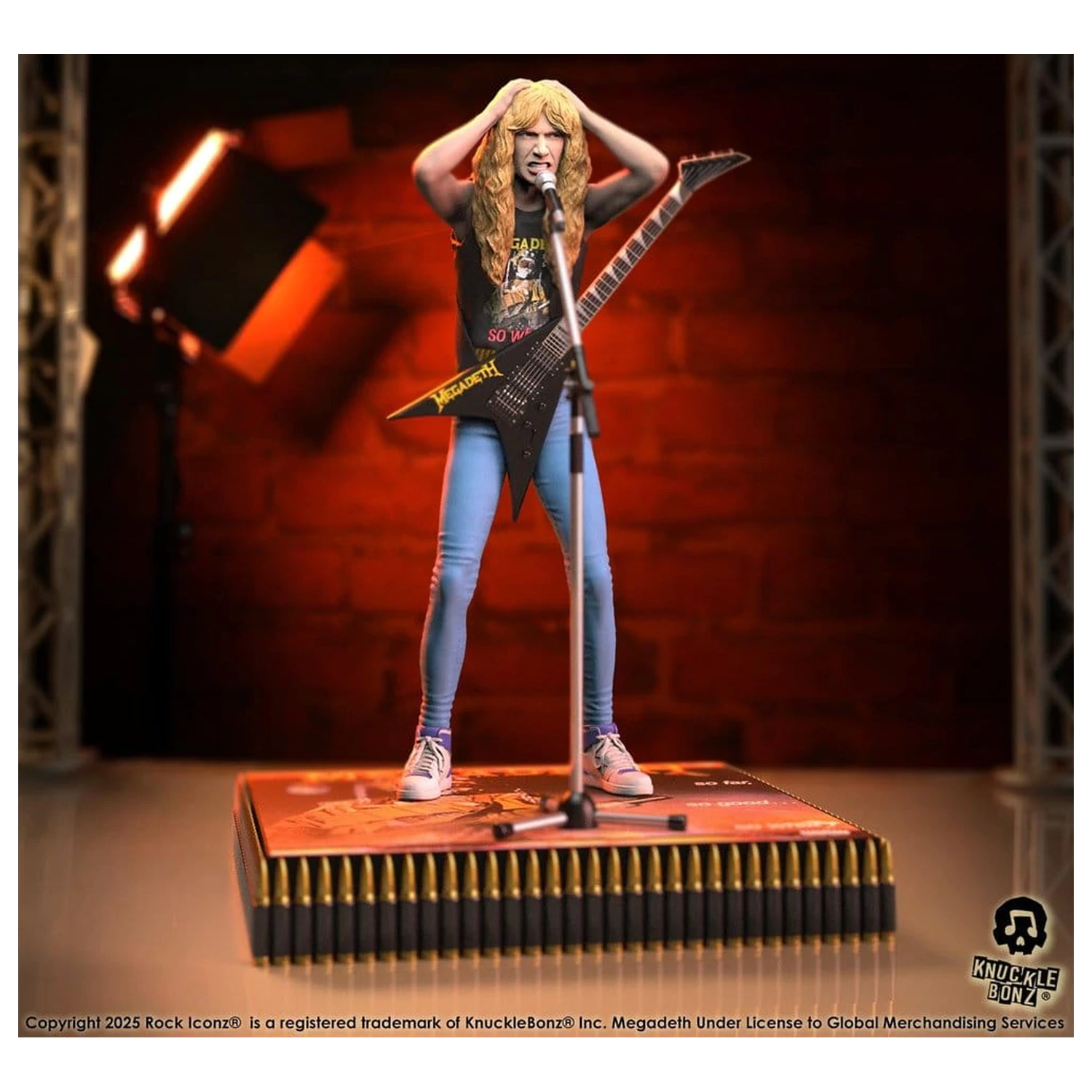 Megadeth Rock Iconz Dave Mustaine II szobor figura 22 cm termékfotó
