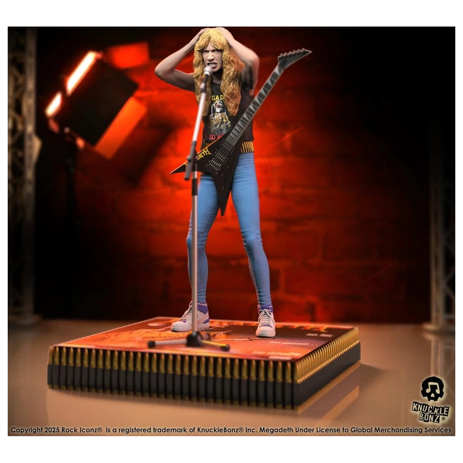 Megadeth Rock Iconz Dave Mustaine II szobor figura 22 cm termékfotó