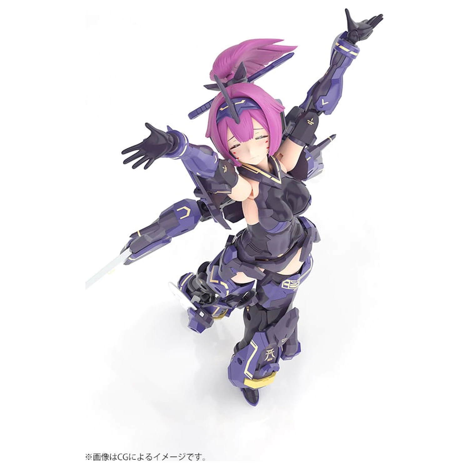 Megami Device 1/1 Asra Archer Kizuna Shadow Edition Full Package Műanyag modell készlet 14 cm  termékfotó
