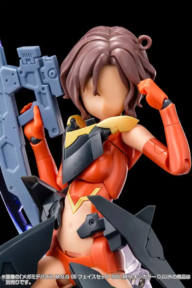 Megami Device M.S.G 05 Action Figure Accessory Set Face Sol Skin Color D termékfotó