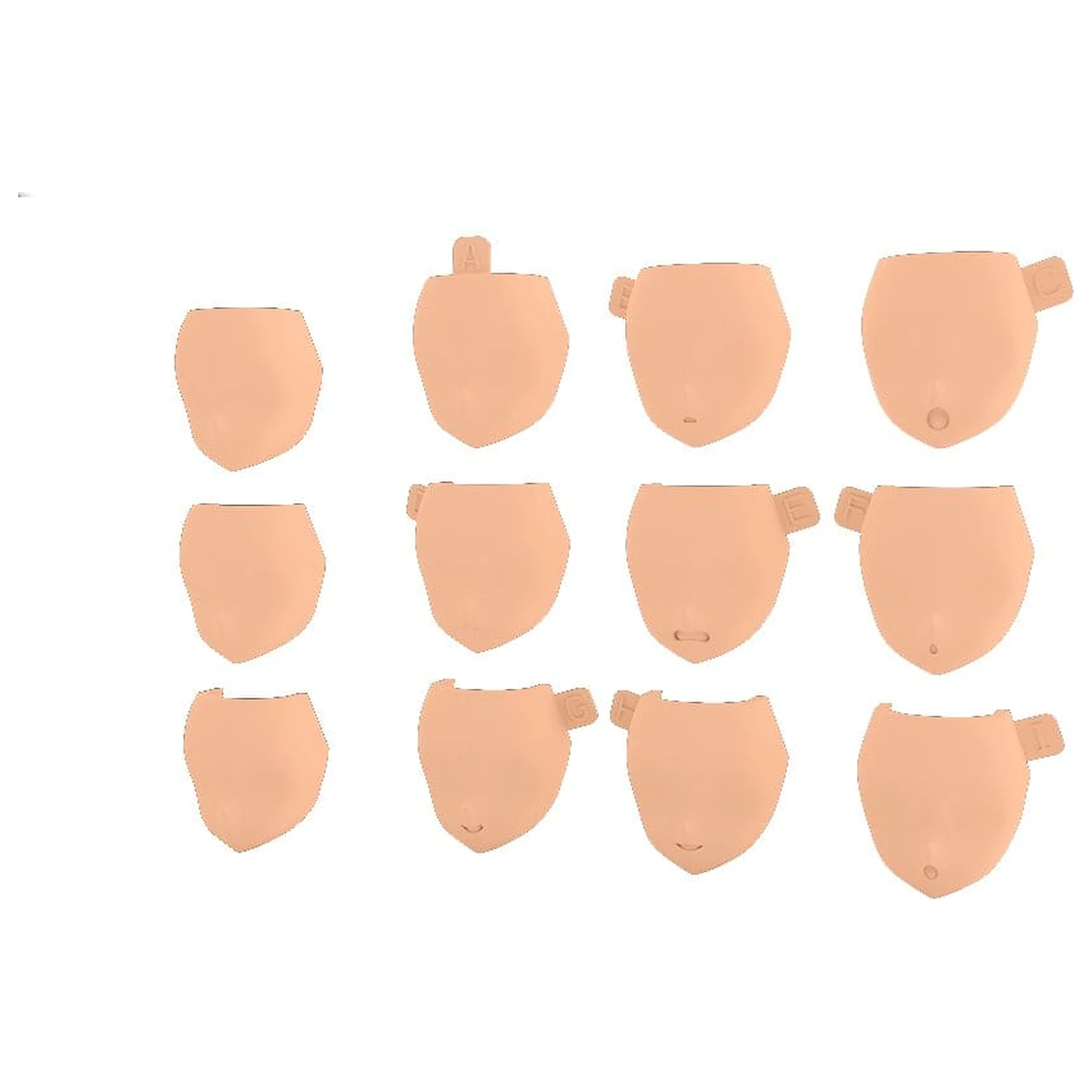 Megami Device M.S.G 08 1/1 Face Set Buster Doll Skin Color D kiegészítő csomag  termékfotó