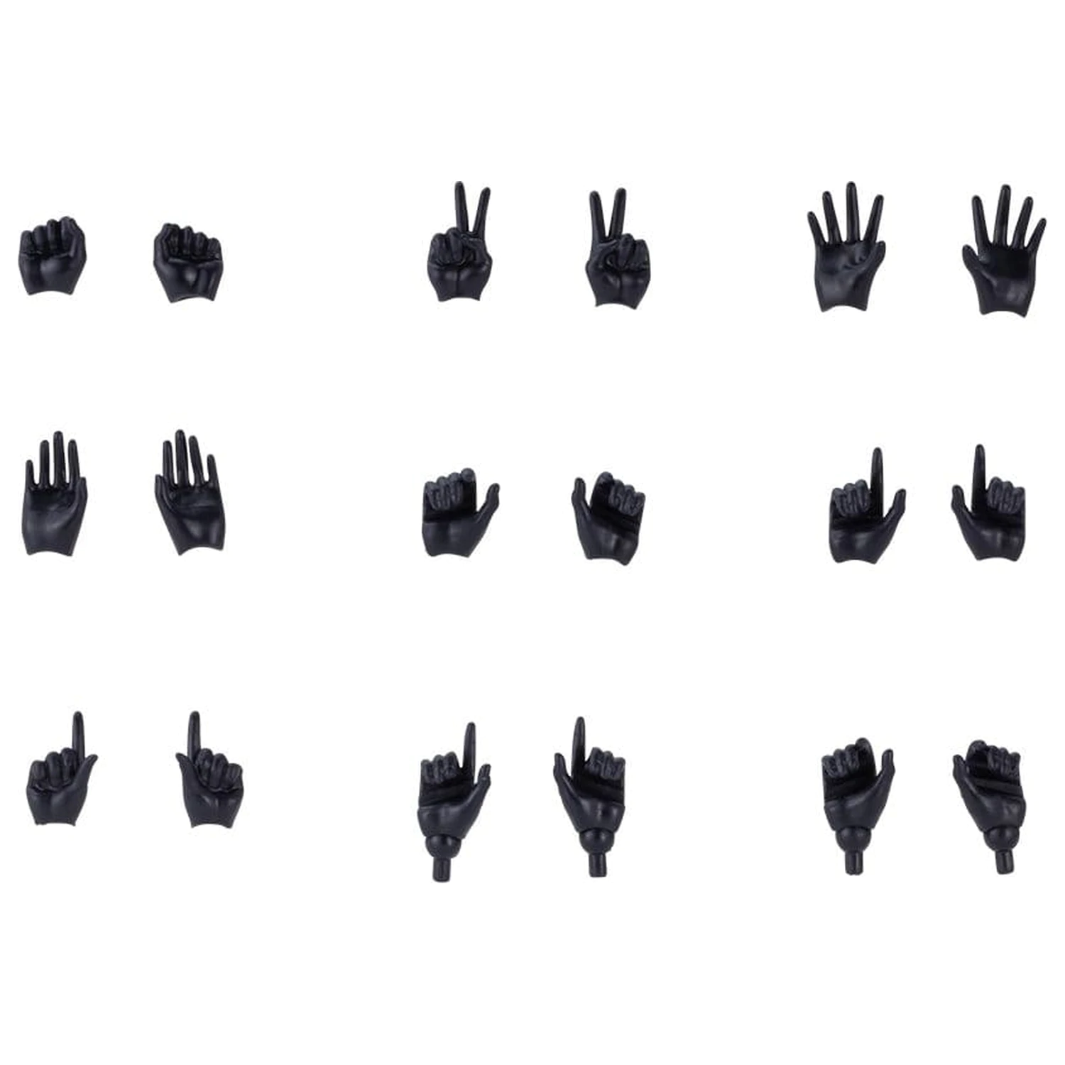 Megami Device M.S.G. 1/1 09 Hand Set Skin Color Black Műanyag modell készlet kiegészítő csomag termékfotó