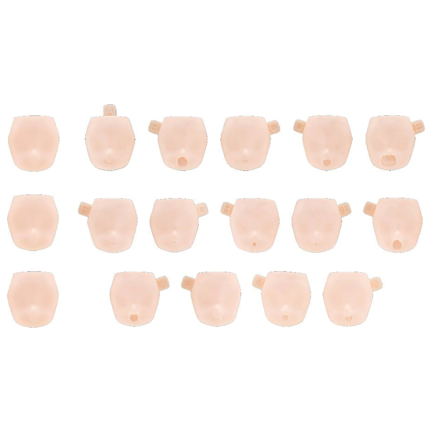 Megami Device M.S.G. 1/1 10 Face Set Puni Mofu 01 Skin Color C Műanyag modell készlet kiegészítő csomag termékfotó